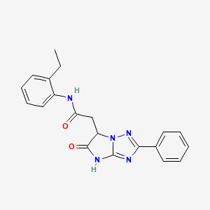 N-(2-ethylphenyl)-2-(5-oxo-2-phenyl-5,6-dihydro-4H-imidazo[1,2-b][1,2,4]triazol-6-yl)acetamide