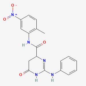 N-(2-methyl-5-nitrophenyl)-6-oxo-2-(phenylamino)-3,4,5,6-tetrahydropyrimidine-4-carboxamide