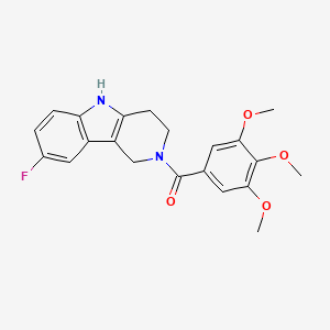 8-fluoro-2-(3,4,5-trimethoxybenzoyl)-2,3,4,5-tetrahydro-1H-pyrido[4,3-b]indole