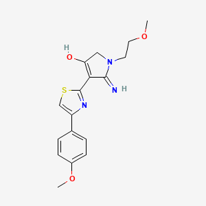 5-amino-1-(2-methoxyethyl)-4-[4-(4-methoxyphenyl)-1,3-thiazol-2-yl]-1,2-dihydro-3H-pyrrol-3-one