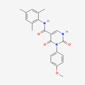 N-mesityl-3-(4-methoxyphenyl)-2,4-dioxo-1,2,3,4-tetrahydropyrimidine-5-carboxamide