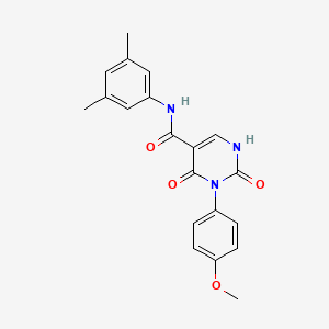 N-(3,5-dimethylphenyl)-3-(4-methoxyphenyl)-2,4-dioxo-1,2,3,4-tetrahydropyrimidine-5-carboxamide