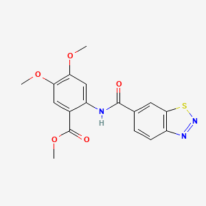 Methyl 2-[(1,2,3-benzothiadiazol-6-ylcarbonyl)amino]-4,5-dimethoxybenzoate