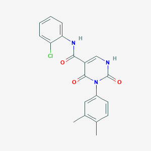 N-(2-chlorophenyl)-3-(3,4-dimethylphenyl)-2,4-dioxo-1,2,3,4-tetrahydropyrimidine-5-carboxamide