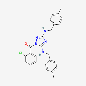 {3,5-bis[(4-methylbenzyl)amino]-1H-1,2,4-triazol-1-yl}(2-chlorophenyl)methanone