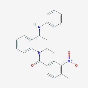 (4-methyl-3-nitrophenyl)[2-methyl-4-(phenylamino)-3,4-dihydroquinolin-1(2H)-yl]methanone