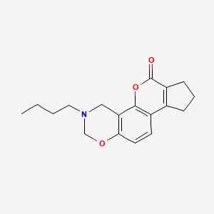 3-butyl-3,4,8,9-tetrahydro-2H-cyclopenta[3,4]chromeno[8,7-e][1,3]oxazin-6(7H)-one