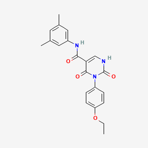 molecular formula C21H21N3O4 B11290709 N-(3,5-dimethylphenyl)-3-(4-ethoxyphenyl)-2,4-dioxo-1,2,3,4-tetrahydropyrimidine-5-carboxamide 