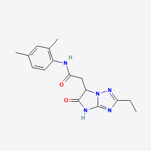 N-(2,4-dimethylphenyl)-2-(2-ethyl-5-oxo-5,6-dihydro-4H-imidazo[1,2-b][1,2,4]triazol-6-yl)acetamide