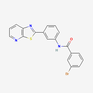 3-Bromo-N-(3-{[1,3]thiazolo[5,4-B]pyridin-2-YL}phenyl)benzamide