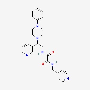 N1-(2-(4-phenylpiperazin-1-yl)-2-(pyridin-3-yl)ethyl)-N2-(pyridin-4-ylmethyl)oxalamide