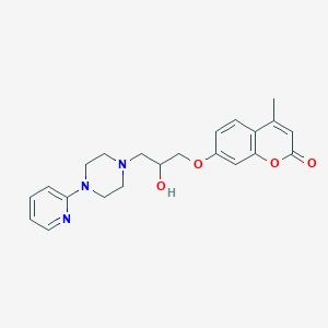 7-{2-hydroxy-3-[4-(pyridin-2-yl)piperazin-1-yl]propoxy}-4-methyl-2H-chromen-2-one