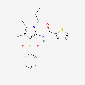 N-{4,5-dimethyl-3-[(4-methylphenyl)sulfonyl]-1-propyl-1H-pyrrol-2-yl}thiophene-2-carboxamide