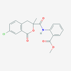 methyl 2-{[(7-chloro-3-methyl-1-oxo-3,4-dihydro-1H-isochromen-3-yl)carbonyl]amino}benzoate