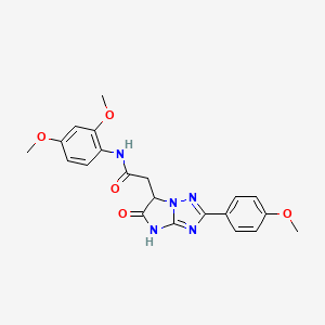 N-(2,4-dimethoxyphenyl)-2-[2-(4-methoxyphenyl)-5-oxo-5,6-dihydro-4H-imidazo[1,2-b][1,2,4]triazol-6-yl]acetamide