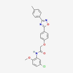 N-(5-chloro-2-methoxyphenyl)-2-{4-[3-(4-methylphenyl)-1,2,4-oxadiazol-5-yl]phenoxy}acetamide