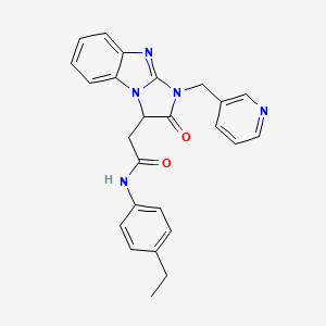 N-(4-ethylphenyl)-2-[2-oxo-1-(pyridin-3-ylmethyl)-2,3-dihydro-1H-imidazo[1,2-a]benzimidazol-3-yl]acetamide