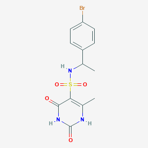 N-[1-(4-bromophenyl)ethyl]-2-hydroxy-4-methyl-6-oxo-1,6-dihydropyrimidine-5-sulfonamide