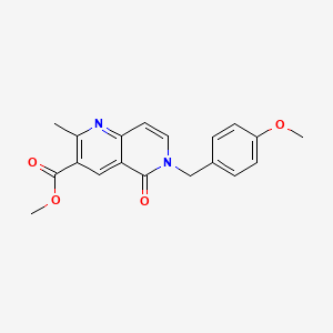 Methyl 6-(4-methoxybenzyl)-2-methyl-5-oxo-5,6-dihydro-1,6-naphthyridine-3-carboxylate