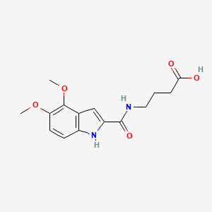 4-{[(4,5-dimethoxy-1H-indol-2-yl)carbonyl]amino}butanoic acid