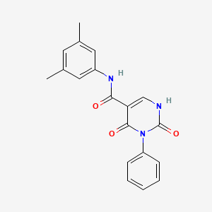 N-(3,5-dimethylphenyl)-2,4-dioxo-3-phenyl-1,2,3,4-tetrahydropyrimidine-5-carboxamide