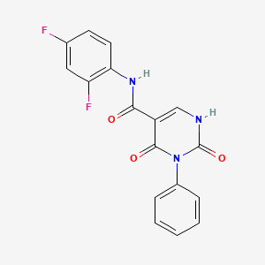 N-(2,4-difluorophenyl)-2,4-dioxo-3-phenyl-1,2,3,4-tetrahydropyrimidine-5-carboxamide