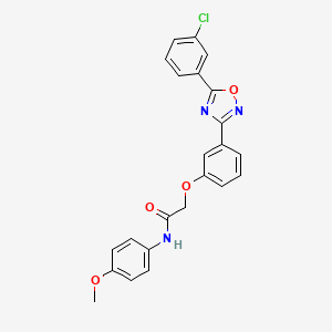 2-{3-[5-(3-chlorophenyl)-1,2,4-oxadiazol-3-yl]phenoxy}-N-(4-methoxyphenyl)acetamide