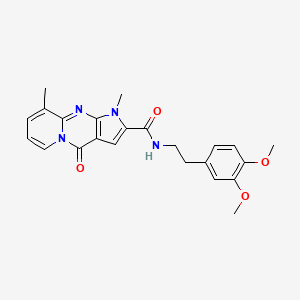 N-[2-(3,4-dimethoxyphenyl)ethyl]-1,9-dimethyl-4-oxo-1,4-dihydropyrido[1,2-a]pyrrolo[2,3-d]pyrimidine-2-carboxamide