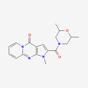 2-(2,6-dimethylmorpholine-4-carbonyl)-1-methylpyrido[1,2-a]pyrrolo[2,3-d]pyrimidin-4(1H)-one