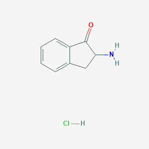 molecular formula C9H10ClNO B112911 2-Amino-2,3-dihydro-1H-inden-1-one hydrochloride CAS No. 6941-16-8
