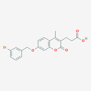 3-{7-[(3-bromobenzyl)oxy]-4-methyl-2-oxo-2H-chromen-3-yl}propanoic acid