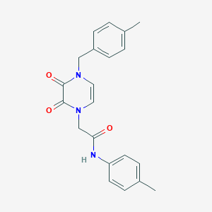 N-(4-methylphenyl)-2-{4-[(4-methylphenyl)methyl]-2,3-dioxo-1,2,3,4-tetrahydropyrazin-1-yl}acetamide