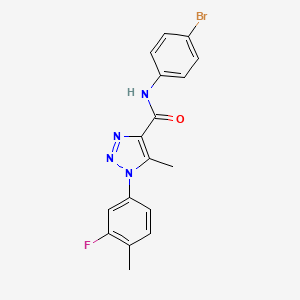 N-(4-bromophenyl)-1-(3-fluoro-4-methylphenyl)-5-methyl-1H-1,2,3-triazole-4-carboxamide