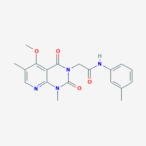 2-(5-methoxy-1,6-dimethyl-2,4-dioxo-1,2-dihydropyrido[2,3-d]pyrimidin-3(4H)-yl)-N-(m-tolyl)acetamide