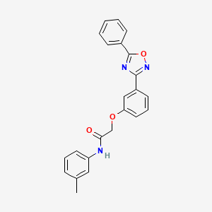 N-(3-methylphenyl)-2-[3-(5-phenyl-1,2,4-oxadiazol-3-yl)phenoxy]acetamide