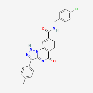 N-(4-chlorobenzyl)-3-(4-methylphenyl)-5-oxo-4,5-dihydro[1,2,3]triazolo[1,5-a]quinazoline-8-carboxamide