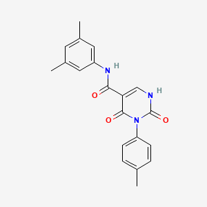 molecular formula C20H19N3O3 B11291321 N-(3,5-dimethylphenyl)-3-(4-methylphenyl)-2,4-dioxo-1,2,3,4-tetrahydropyrimidine-5-carboxamide 