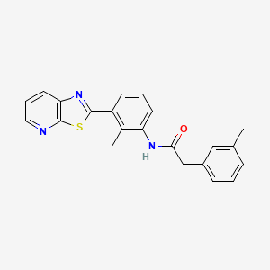 N-(2-methyl-3-(thiazolo[5,4-b]pyridin-2-yl)phenyl)-2-(m-tolyl)acetamide