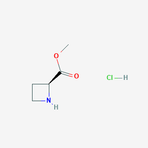 molecular formula C5H10ClNO2 B112914 (S)-甲基氮杂环丁烷-2-羧酸盐盐酸盐 CAS No. 69684-69-1