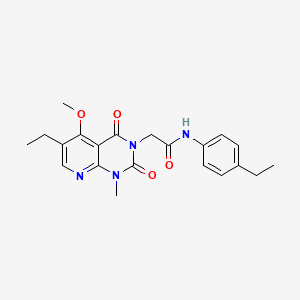 2-(6-ethyl-5-methoxy-1-methyl-2,4-dioxo-1,2-dihydropyrido[2,3-d]pyrimidin-3(4H)-yl)-N-(4-ethylphenyl)acetamide