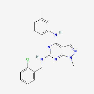 N~6~-(2-chlorobenzyl)-1-methyl-N~4~-(3-methylphenyl)-1H-pyrazolo[3,4-d]pyrimidine-4,6-diamine