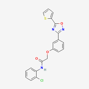 N-(2-chlorophenyl)-2-{3-[5-(thiophen-2-yl)-1,2,4-oxadiazol-3-yl]phenoxy}acetamide