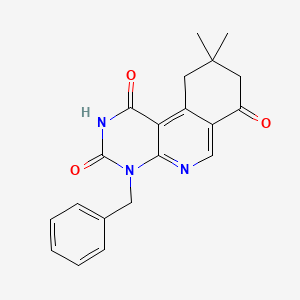 4-benzyl-9,9-dimethyl-9,10-dihydropyrimido[4,5-c]isoquinoline-1,3,7(2H,4H,8H)-trione