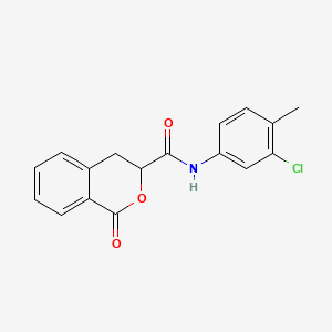 N-(3-chloro-4-methylphenyl)-1-oxo-3,4-dihydro-1H-isochromene-3-carboxamide