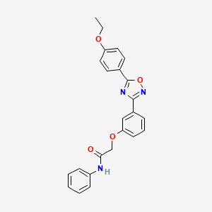 2-{3-[5-(4-ethoxyphenyl)-1,2,4-oxadiazol-3-yl]phenoxy}-N-phenylacetamide