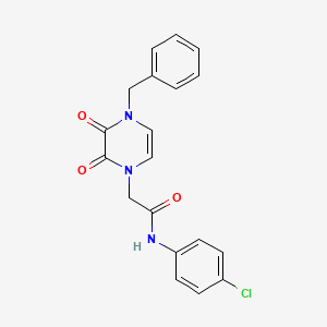 2-(4-benzyl-2,3-dioxopyrazin-1-yl)-N-(4-chlorophenyl)acetamide