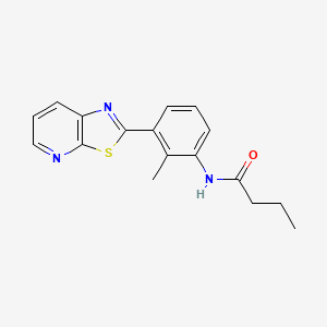 N-(2-methyl-3-(thiazolo[5,4-b]pyridin-2-yl)phenyl)butyramide