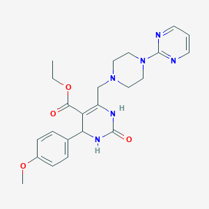 Ethyl 4-(4-methoxyphenyl)-2-oxo-6-{[4-(pyrimidin-2-yl)piperazin-1-yl]methyl}-1,2,3,4-tetrahydropyrimidine-5-carboxylate