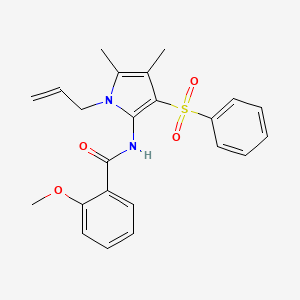 N-[4,5-dimethyl-3-(phenylsulfonyl)-1-(prop-2-en-1-yl)-1H-pyrrol-2-yl]-2-methoxybenzamide