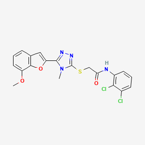 N-(2,3-dichlorophenyl)-2-{[5-(7-methoxy-1-benzofuran-2-yl)-4-methyl-4H-1,2,4-triazol-3-yl]sulfanyl}acetamide